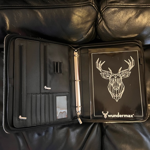 Crimson Willow Cowhide and Leather Home Office Portfolio - Picture 3 of 3